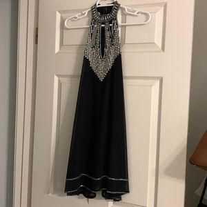 Black cocktail dress